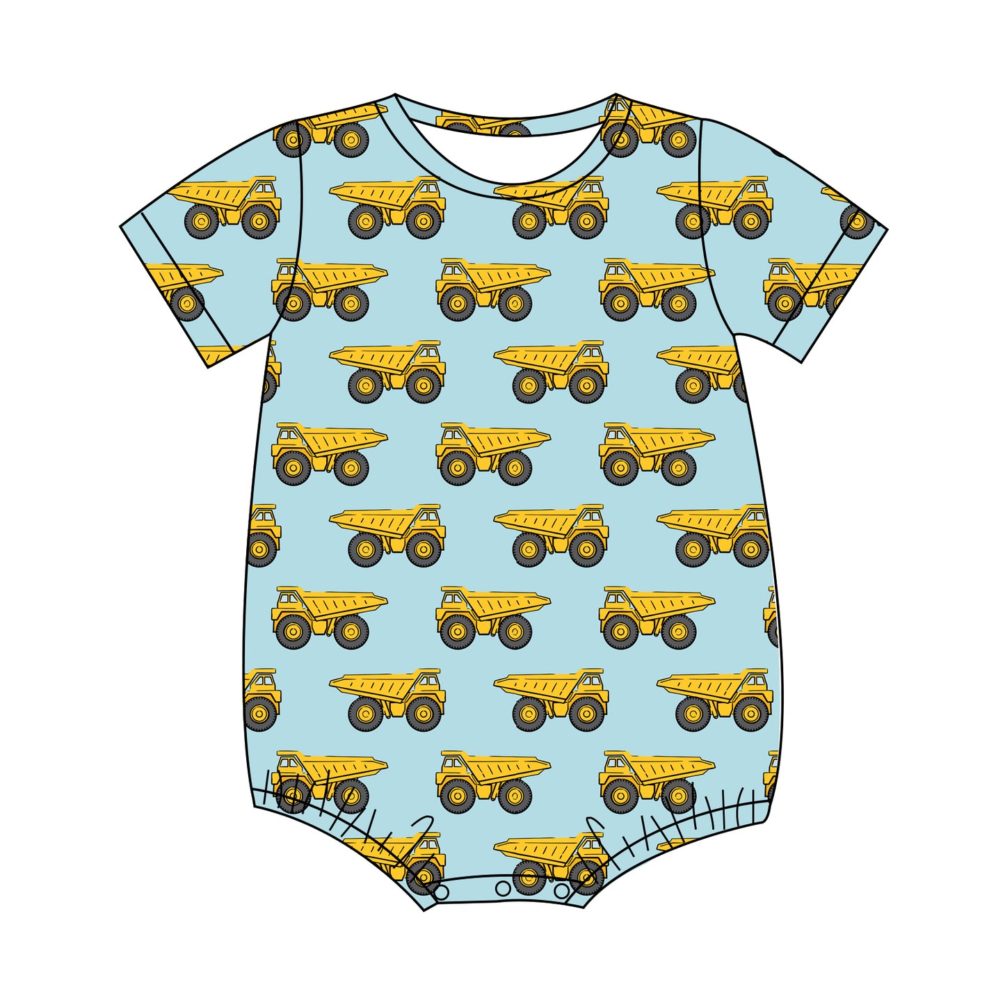 Trucks Bubble romper