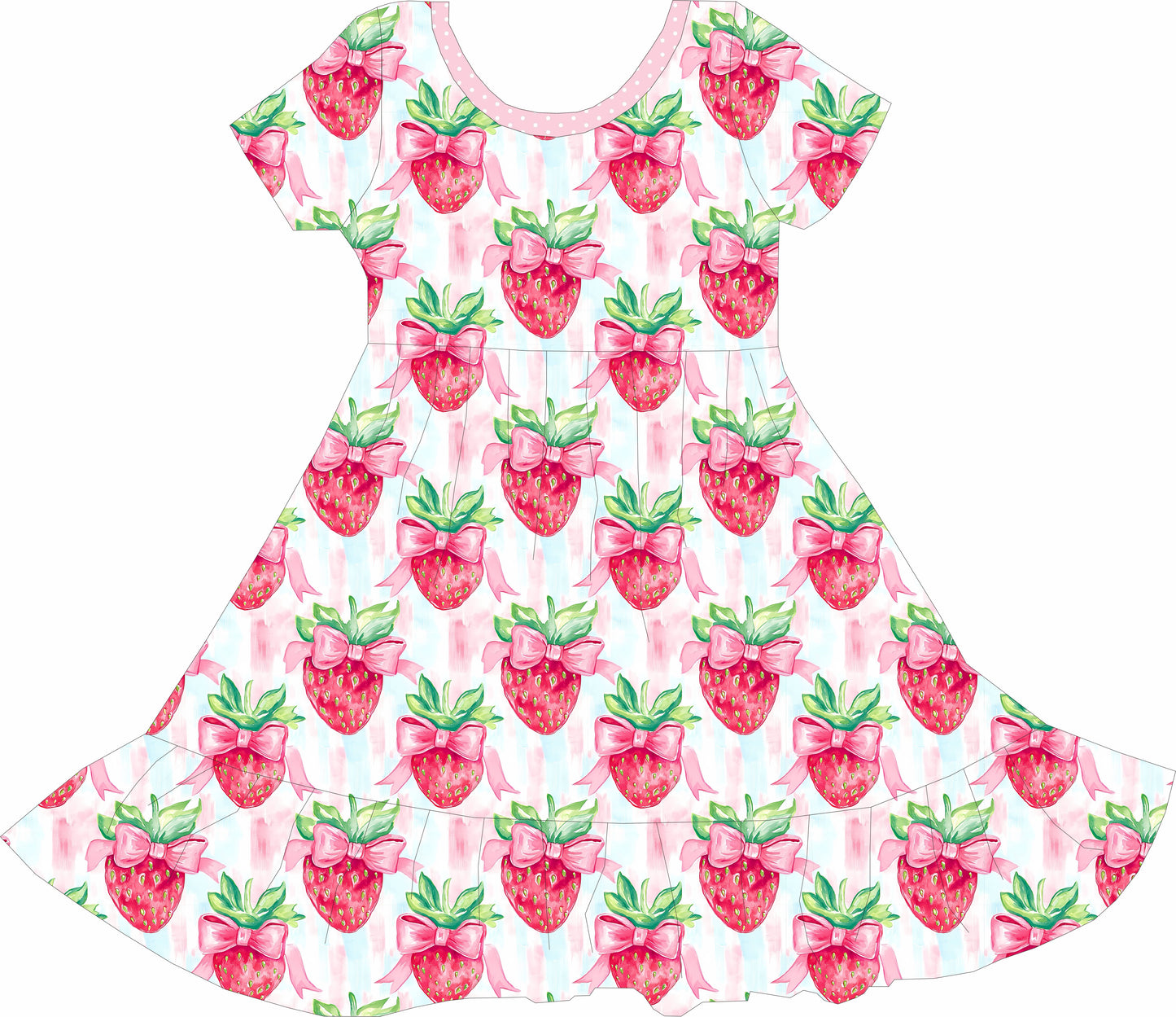 Strawberry twirl dress