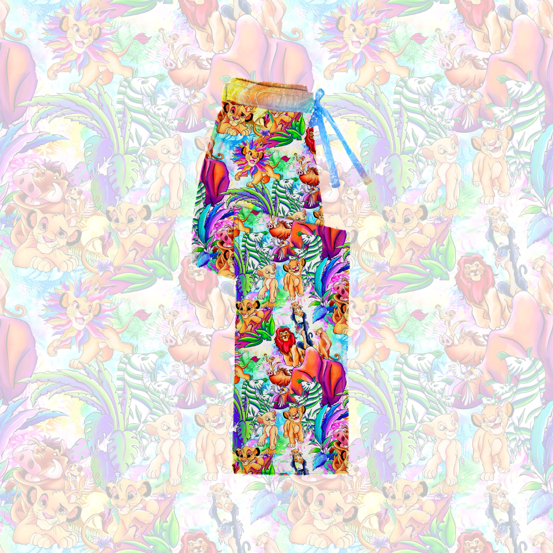 PRE-SALE rainbow roar straight leg pants