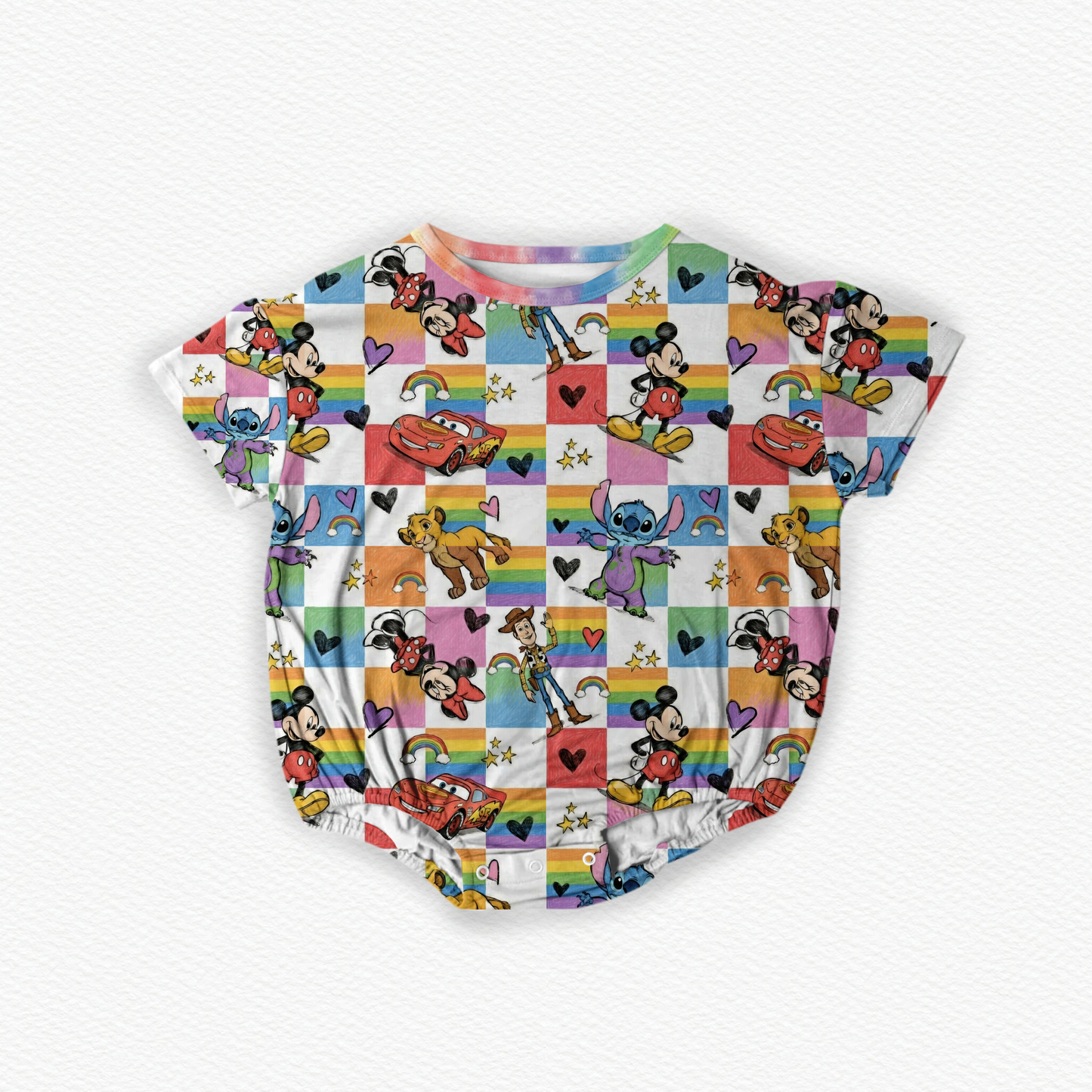 Colorful pals Bubble romper