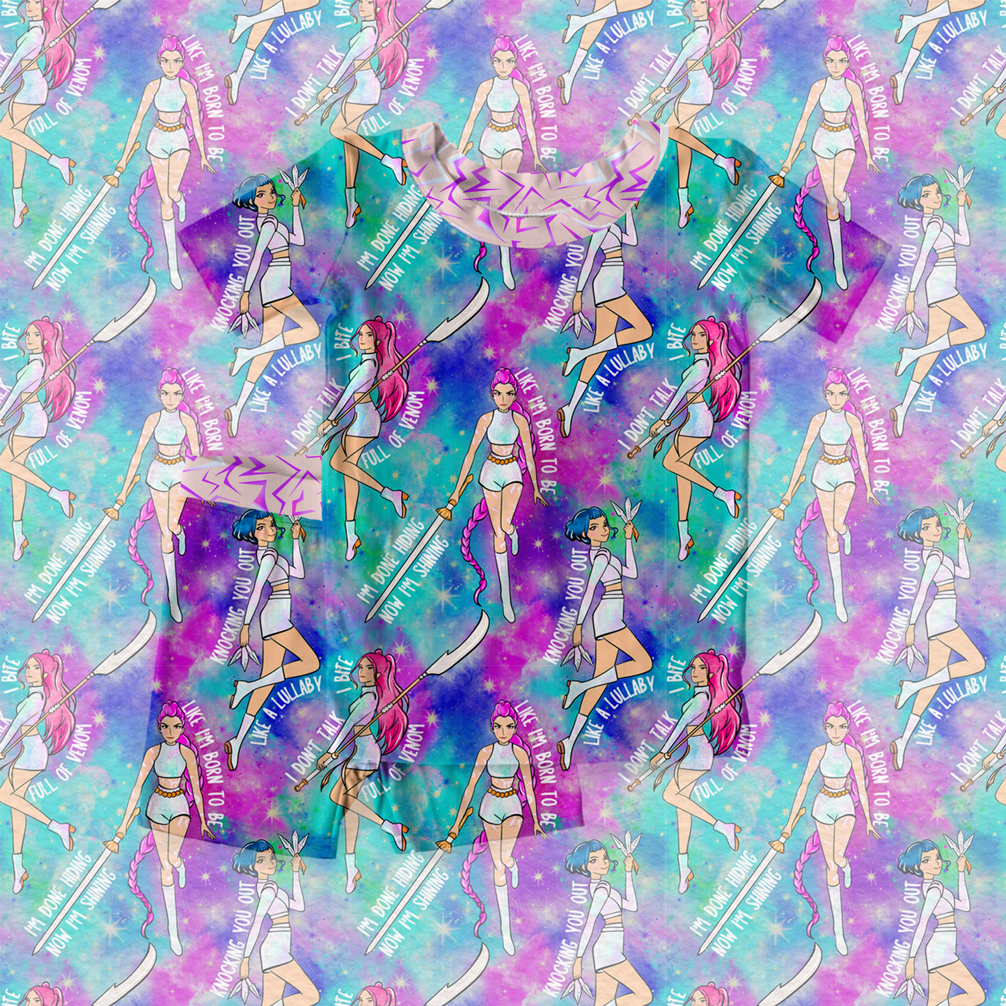 Born to be two piece short set