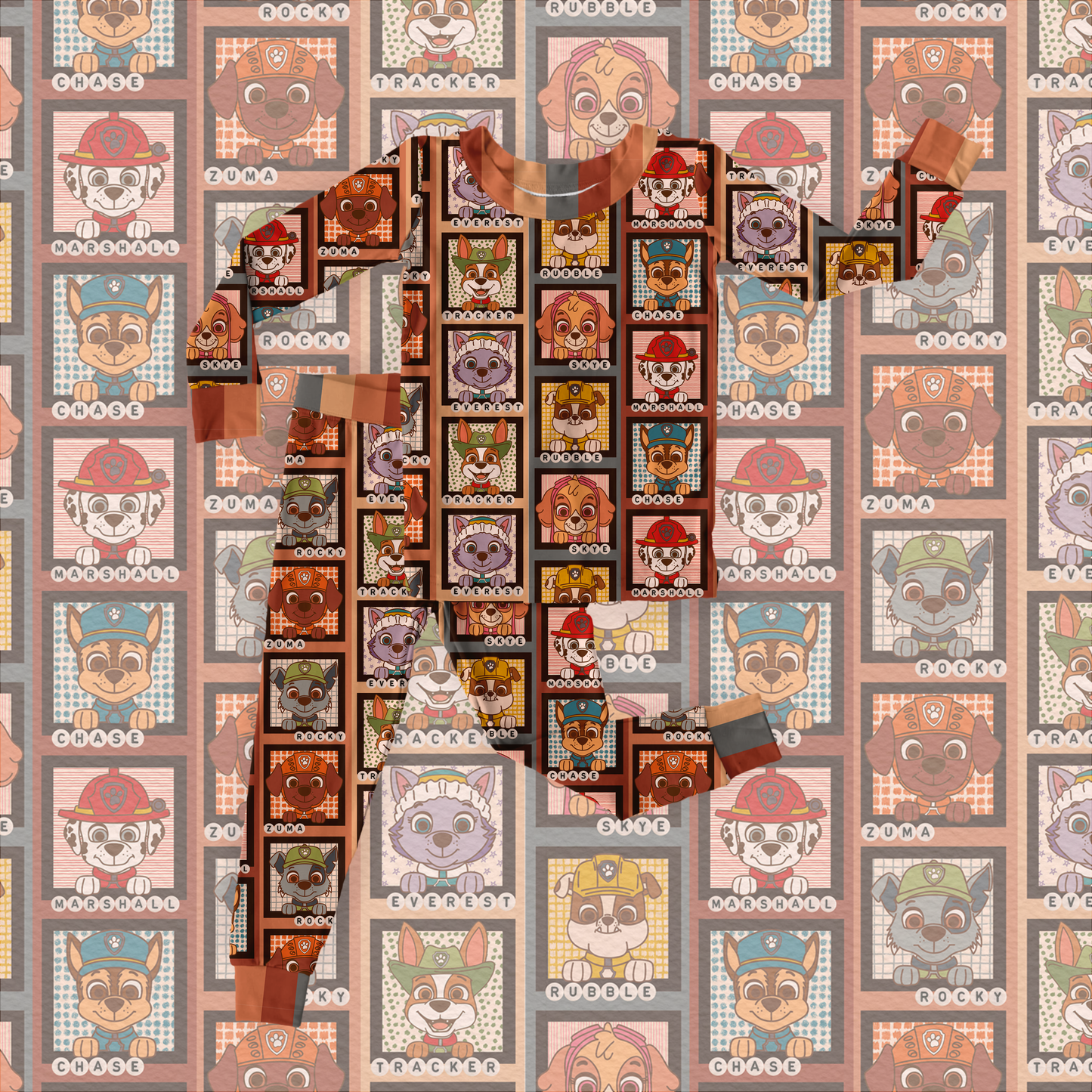 On the double two piece long sleeve and pants set