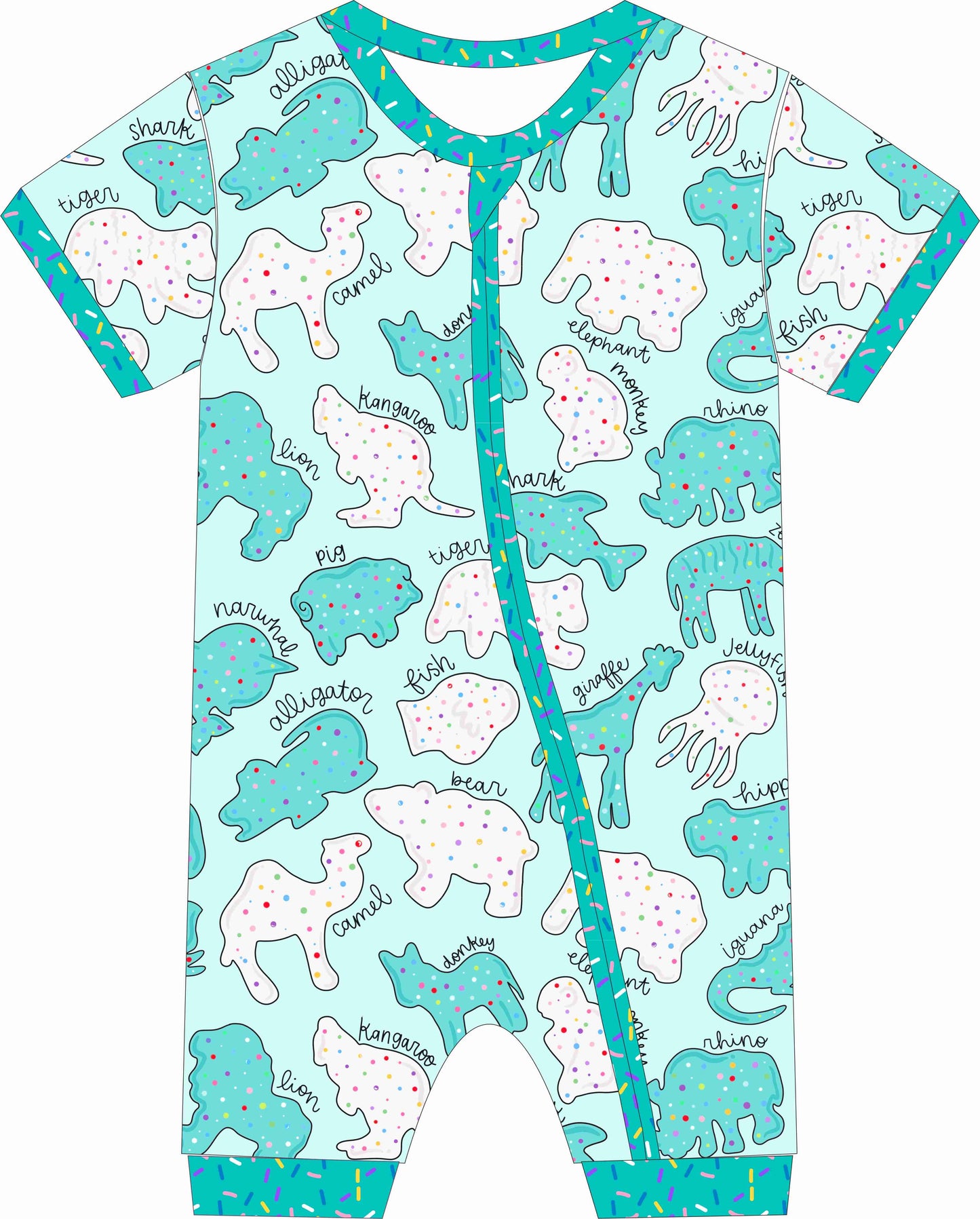 PRE-ORDER Safari sprinkles blue shortie