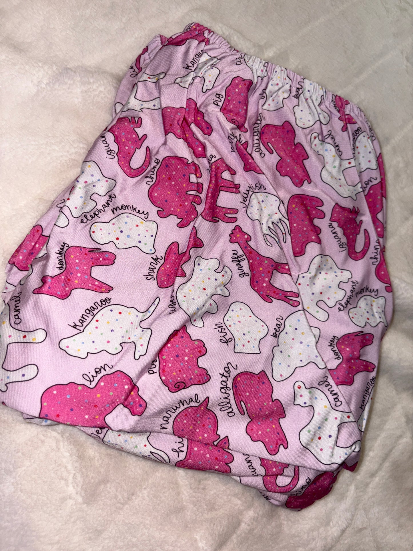 PRE-ORDER Safari sprinkes pink crib sheet