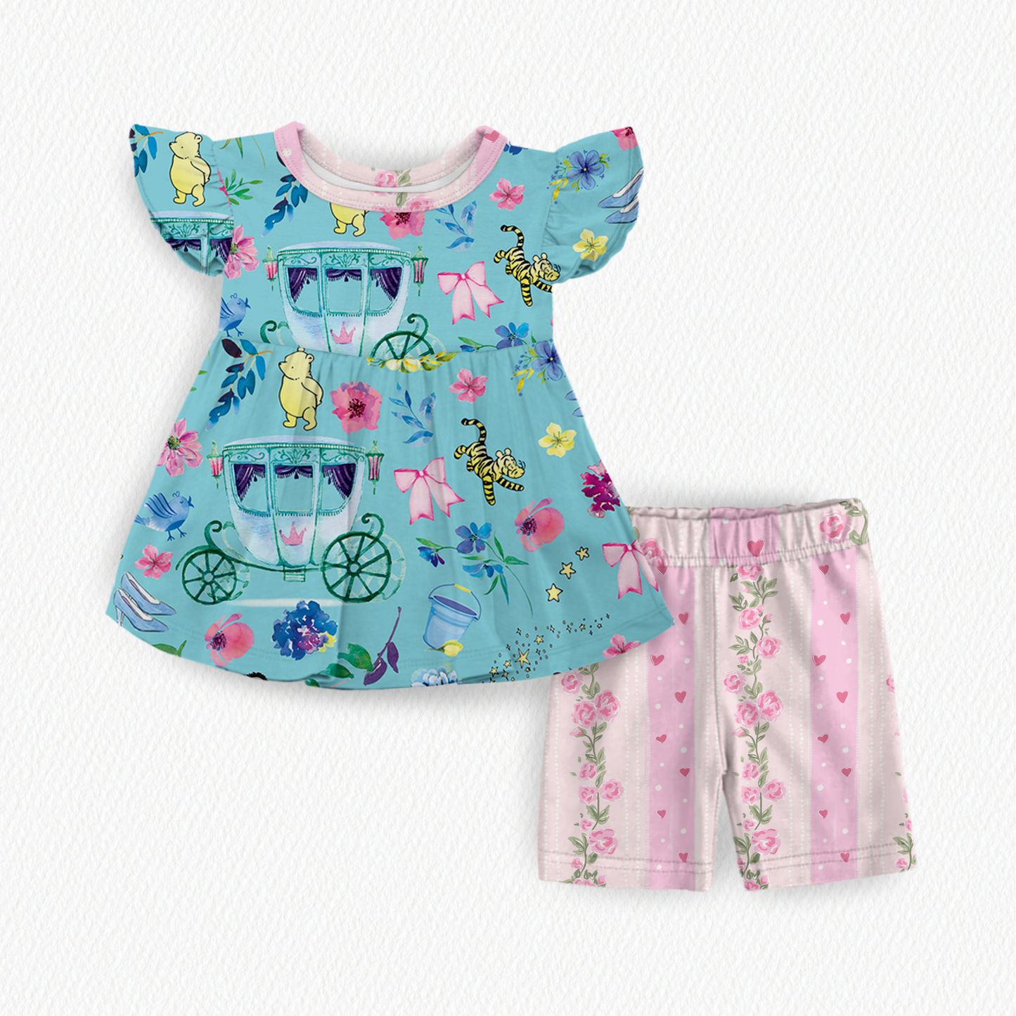 Hunny ever after Peplum top and shorts