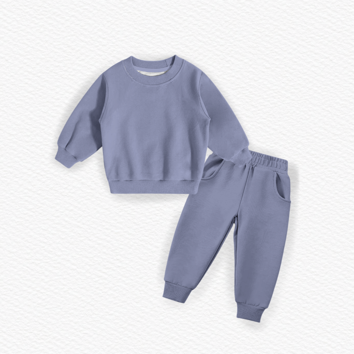 Periwinkle ribbed jogger sets
