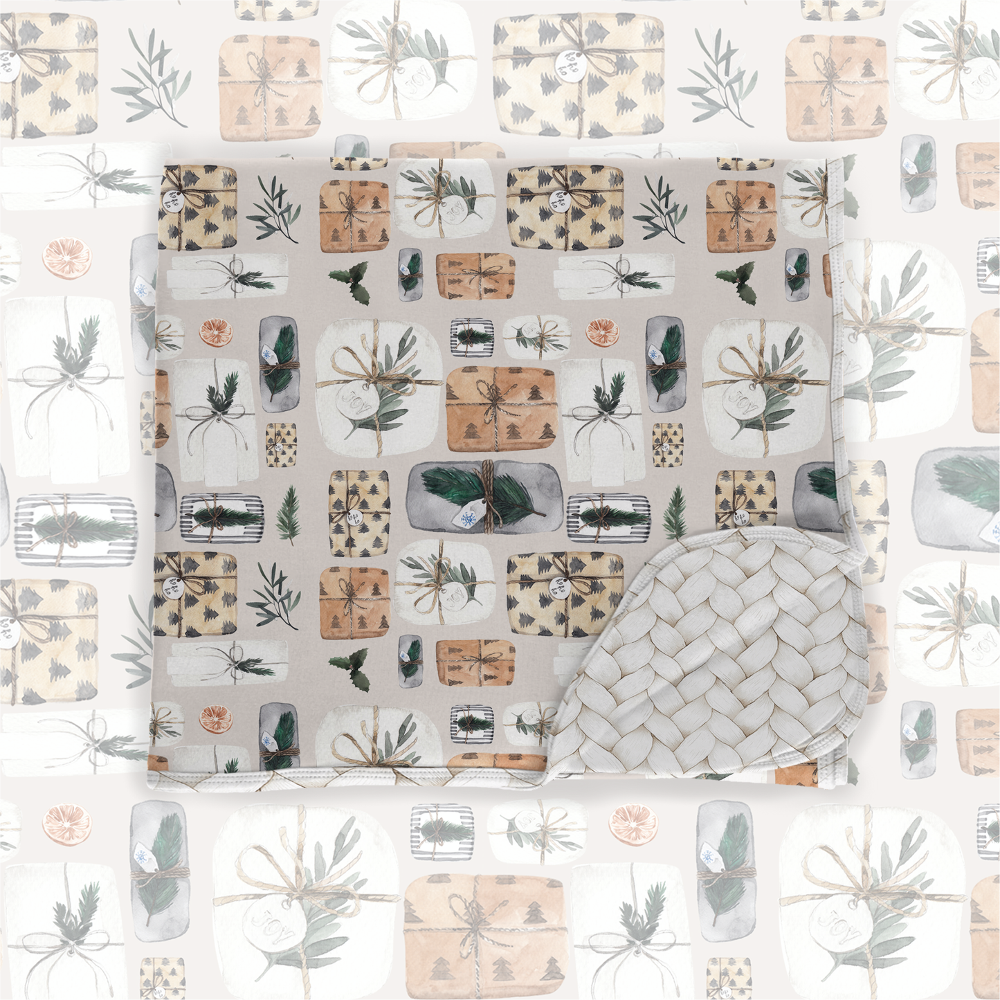 Joy to the world 50x50 bamboo blanket