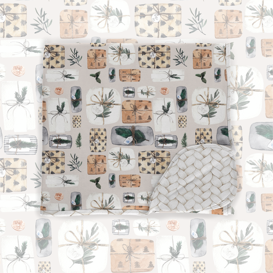 Joy to the world 50x50 bamboo blanket