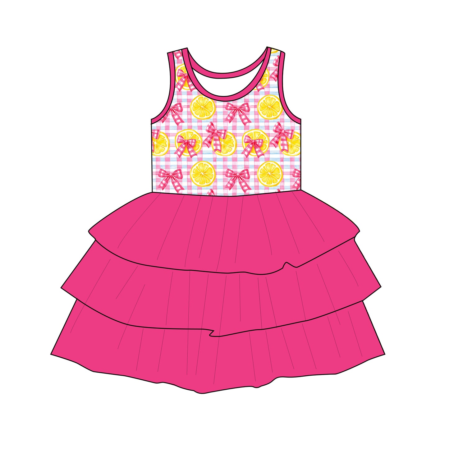 Lemons tutu twirl dress