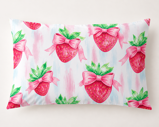 Strawberry pillow case