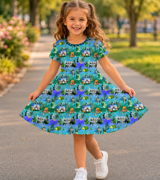 Camping twirl dress