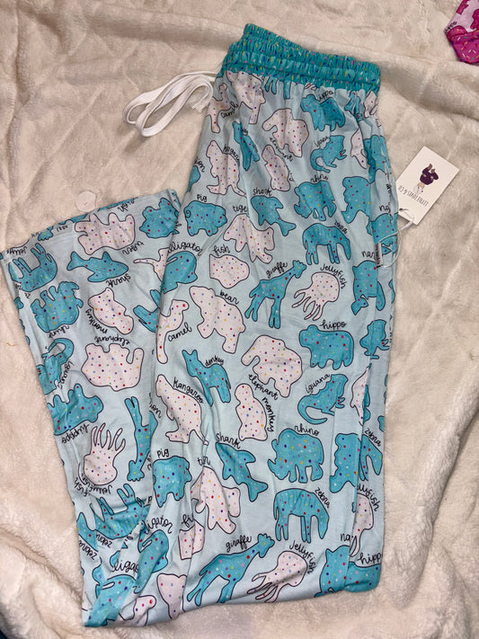 PRE-SALE Safari sprinkles blue straight leg pants