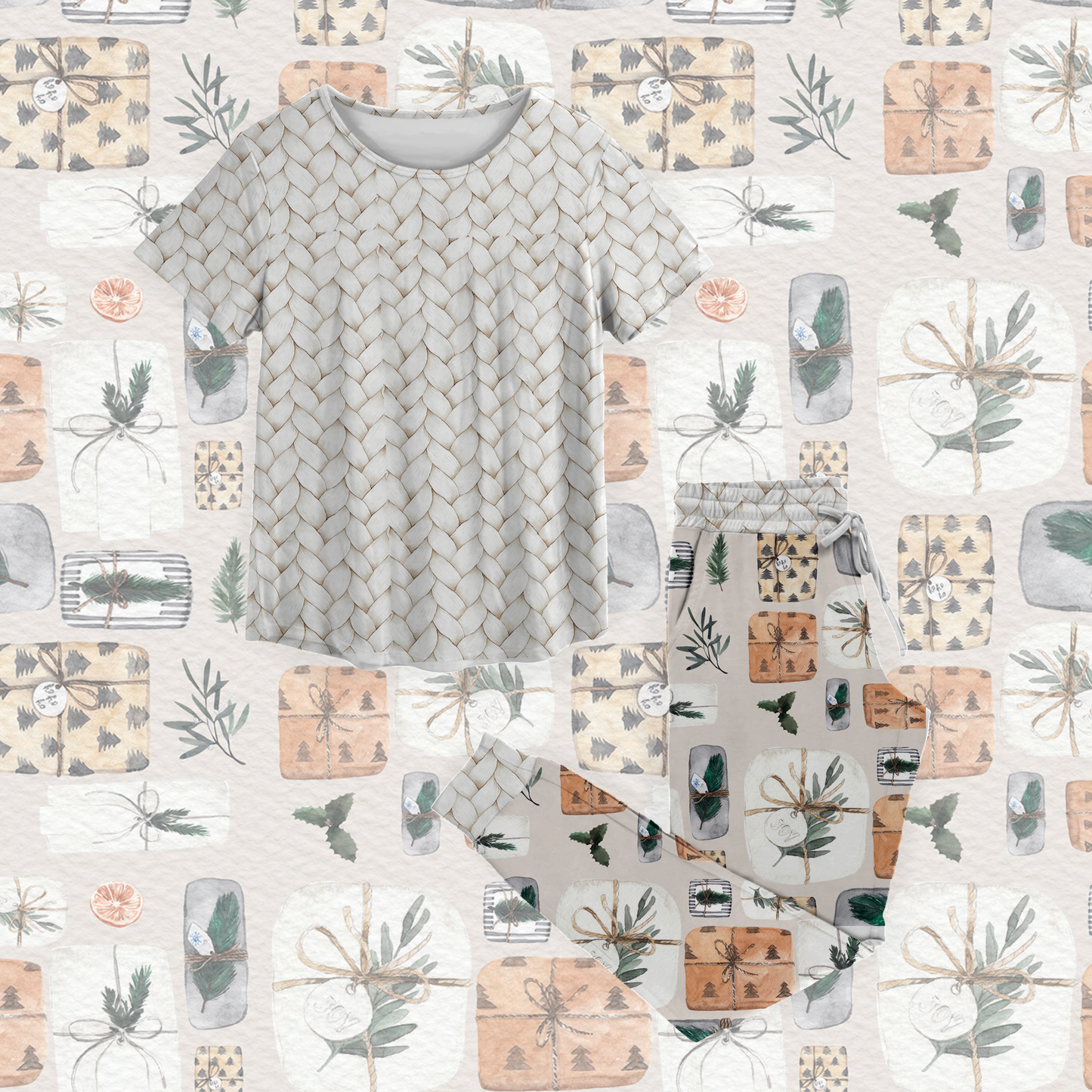 Joy to the world jogger set