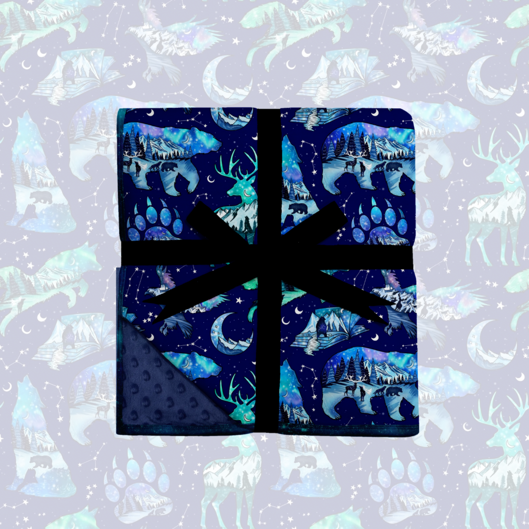 Wild nights 50x50 bamboo blanket