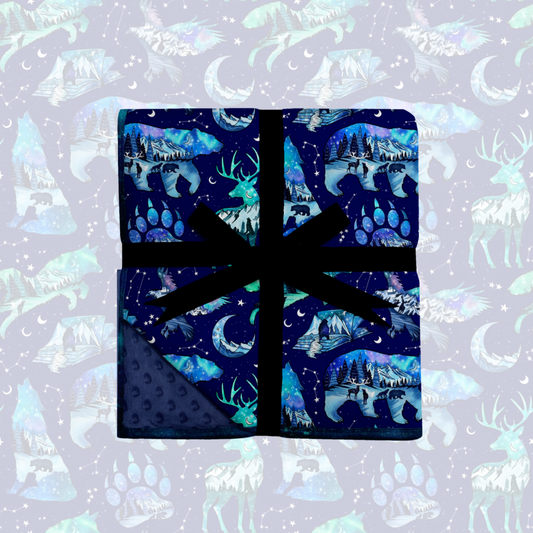 Wild nights 50x50 bamboo blanket