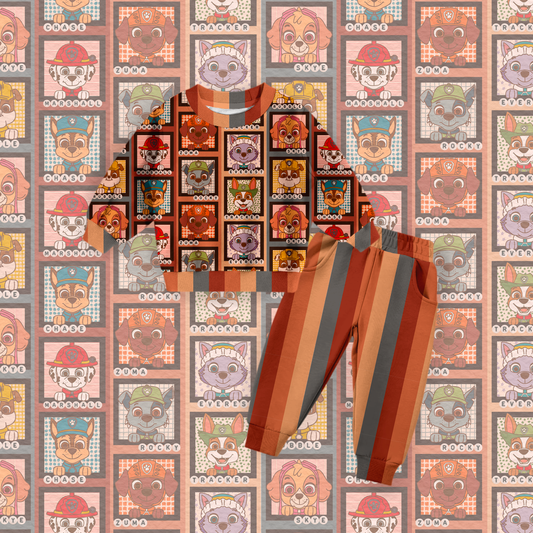 On the double French Terry jogger sets