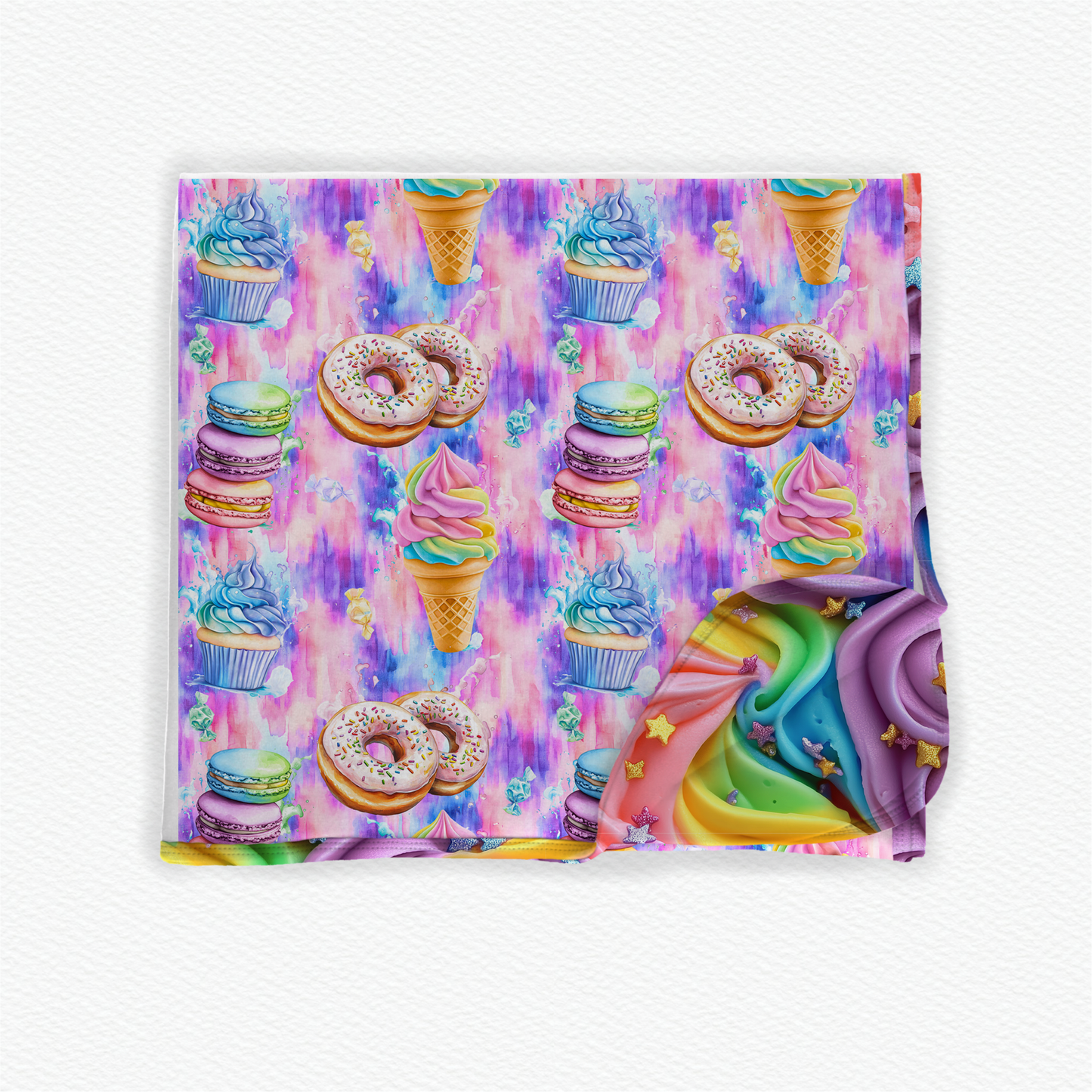 Scoops and sprinkles 50x50 bamboo blanket