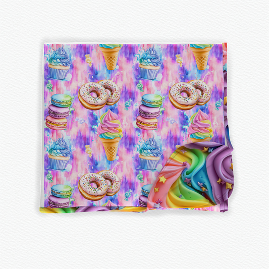 Scoops and sprinkles 50x50 bamboo blanket