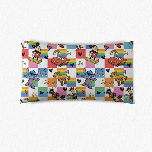 Colorful pals pillow case
