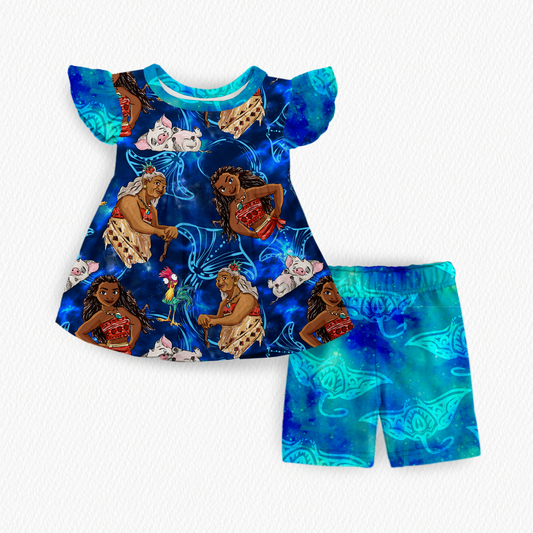 Make way Peplum top and shorts