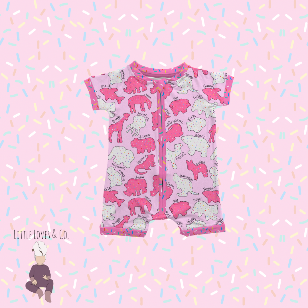 Safari sprinkles pink shortie