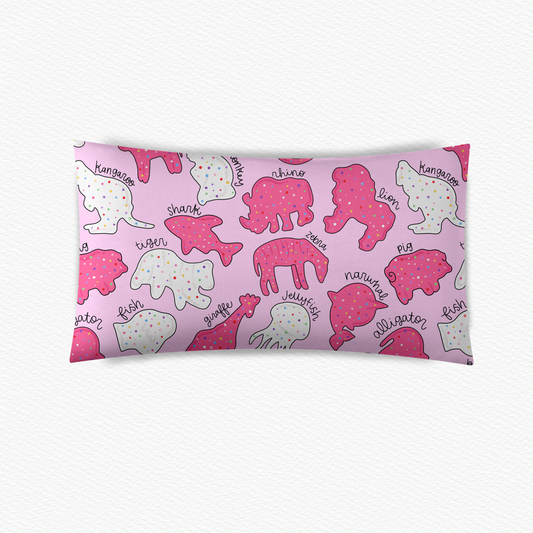 PRE-ORDER Safari sprinkle pink pillow case