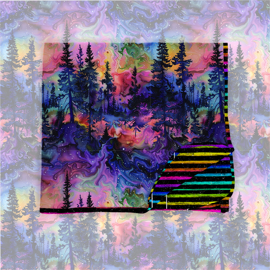 Aurora nights 50x50 bamboo blanket