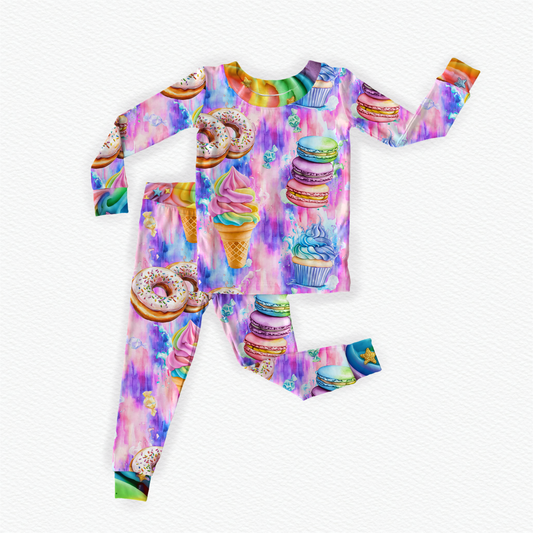 Scoops & sprinkles long sleeve and pants set