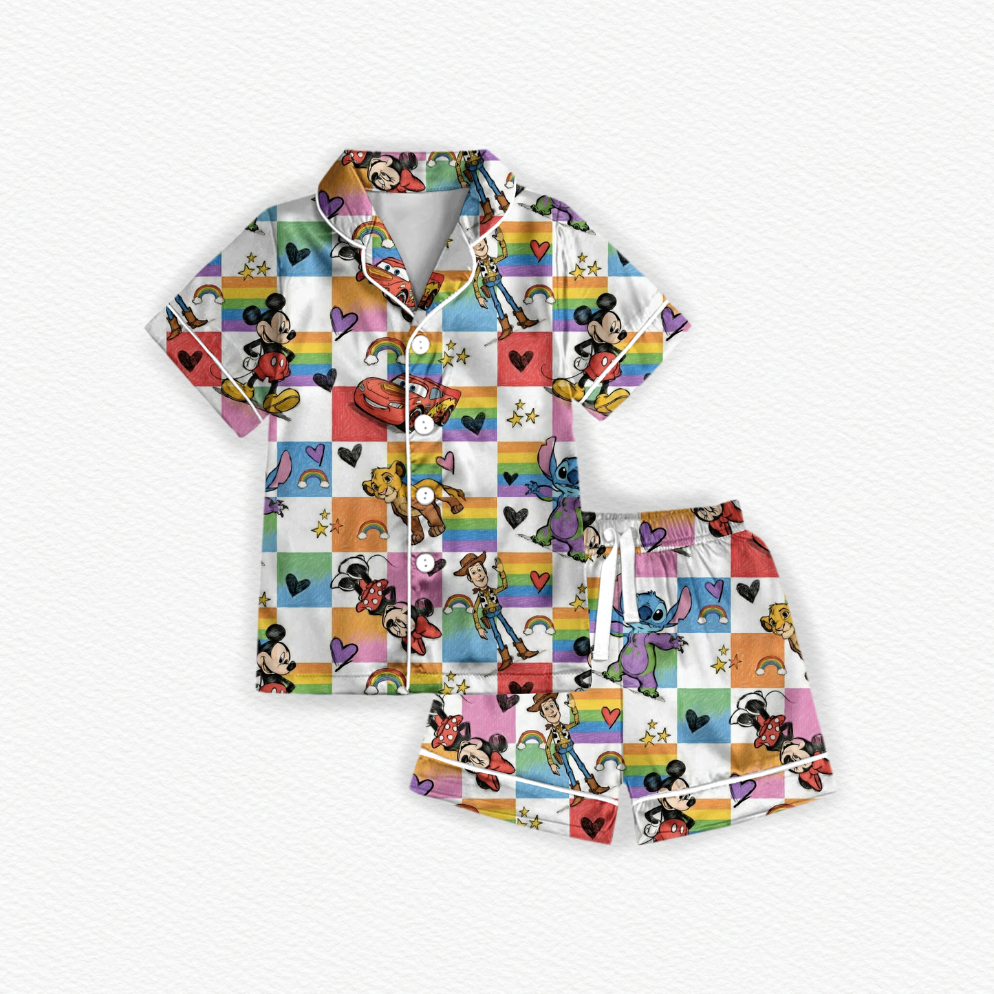 Colorful pals mama formal short sets