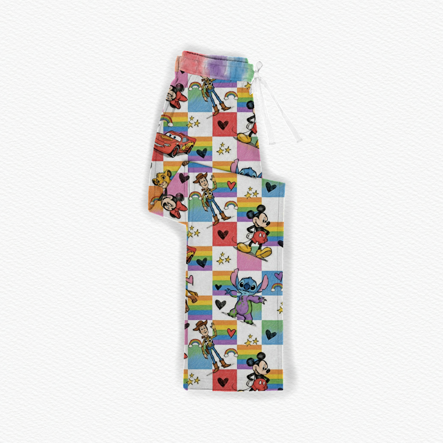 Colorful pals straight leg pants