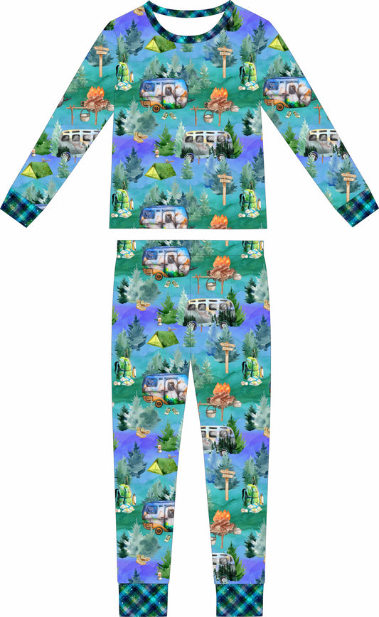 Camping long sleeve and pants set