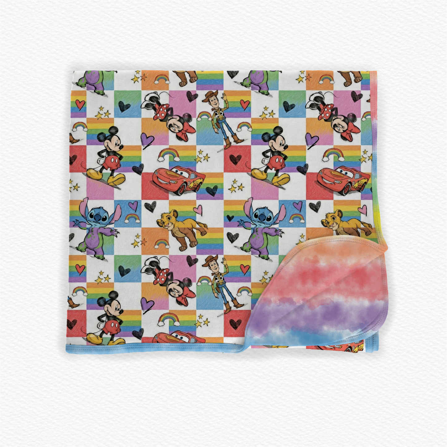 Colorful pals 50x50 bamboo blanket