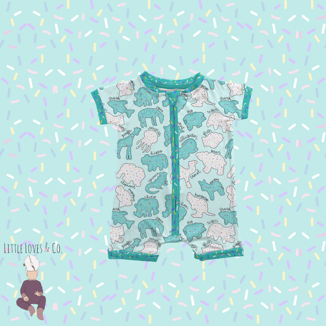 PRE-ORDER Safari sprinkles blue shortie