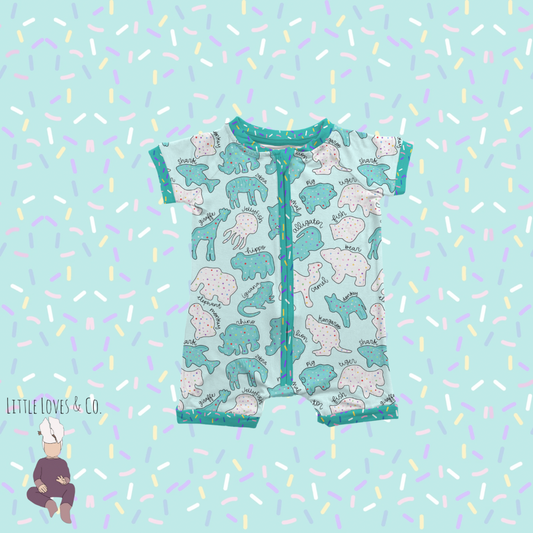 PRE-ORDER Safari sprinkles blue shortie