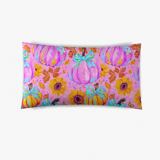 Pumpkin bows pillow case