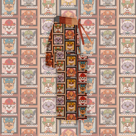 On the double straight leg pants