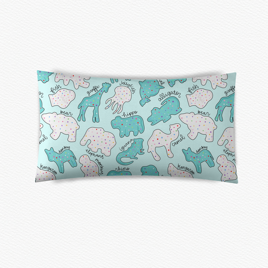 PRE-ORDER Safari sprinkle blue pillow case