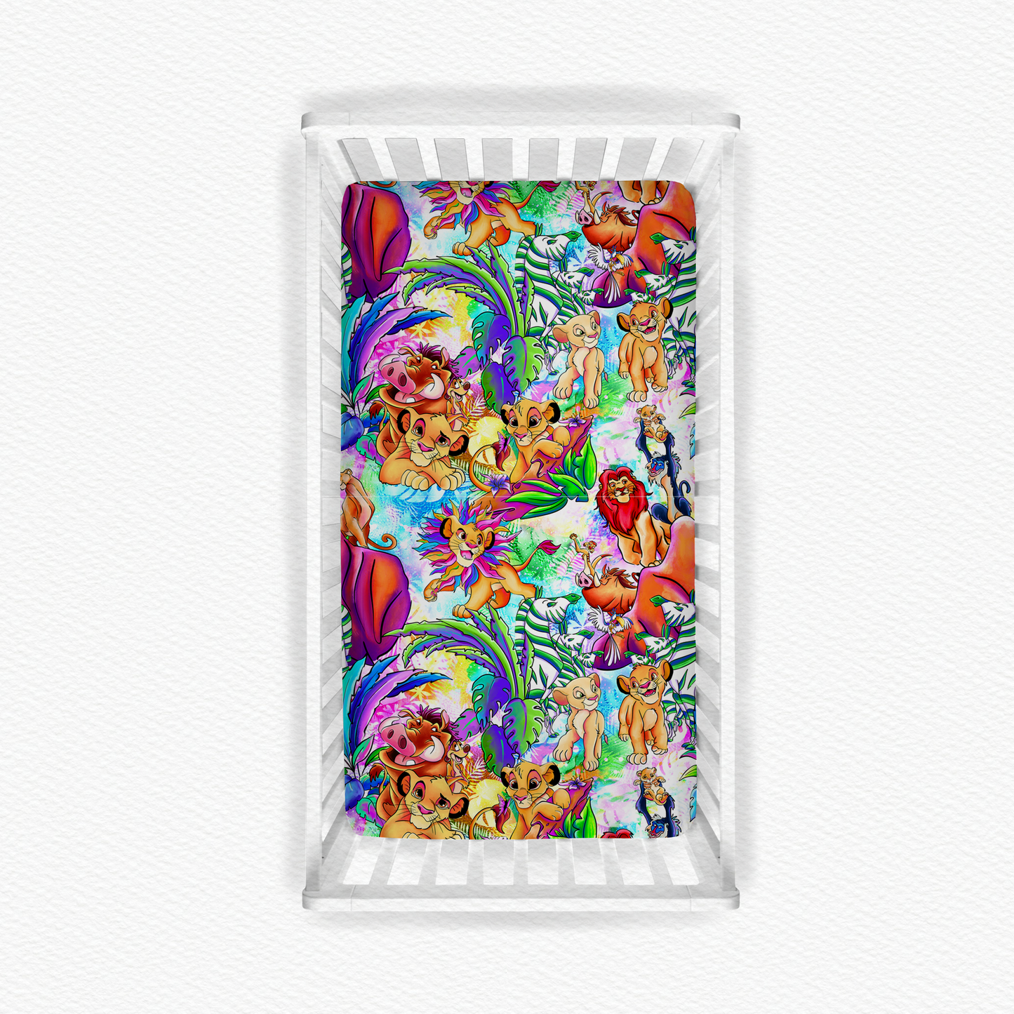 PRE SALE rainbow lion crib sheet