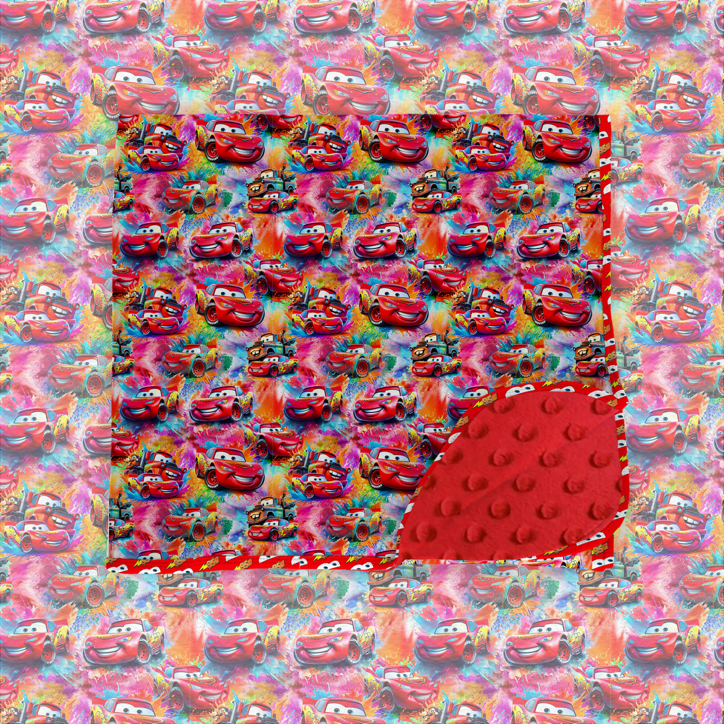 Splash speed security blanket minky backed 20x20