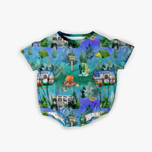 Camping Bubble romper