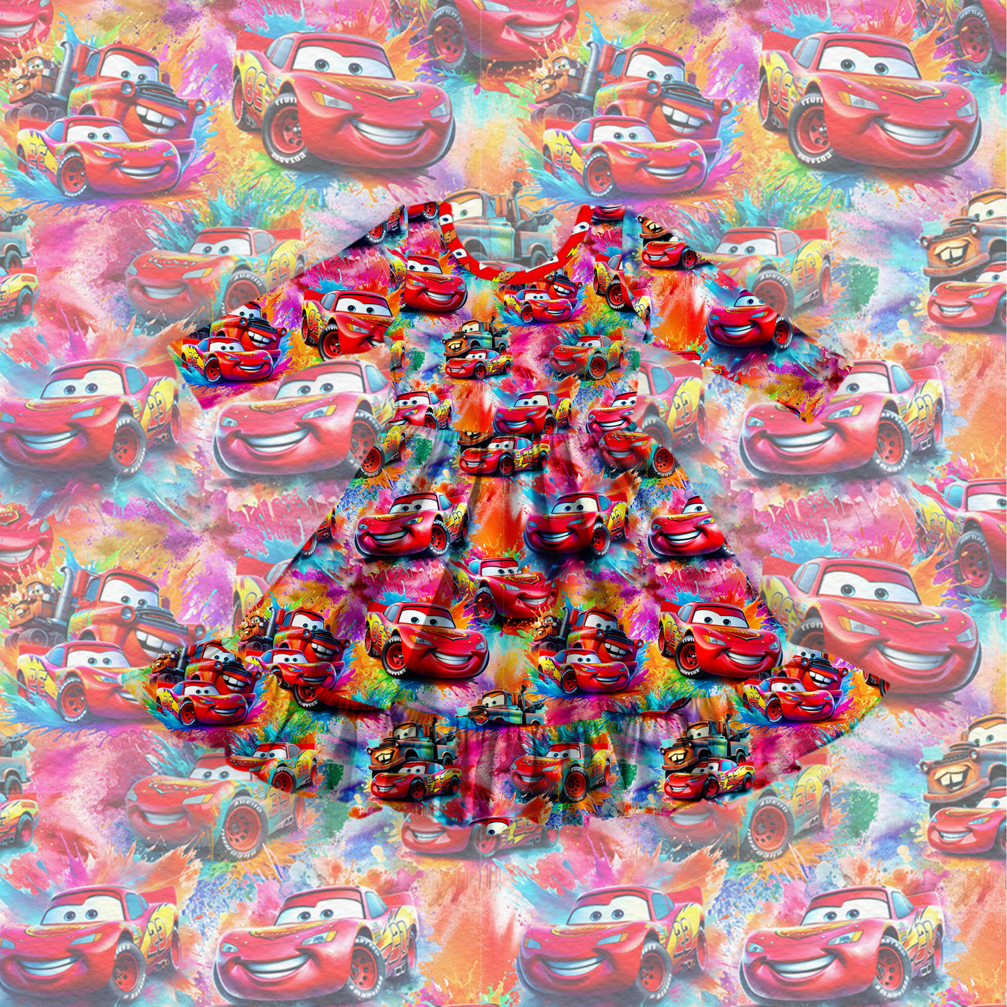 Splash speed twirl dress