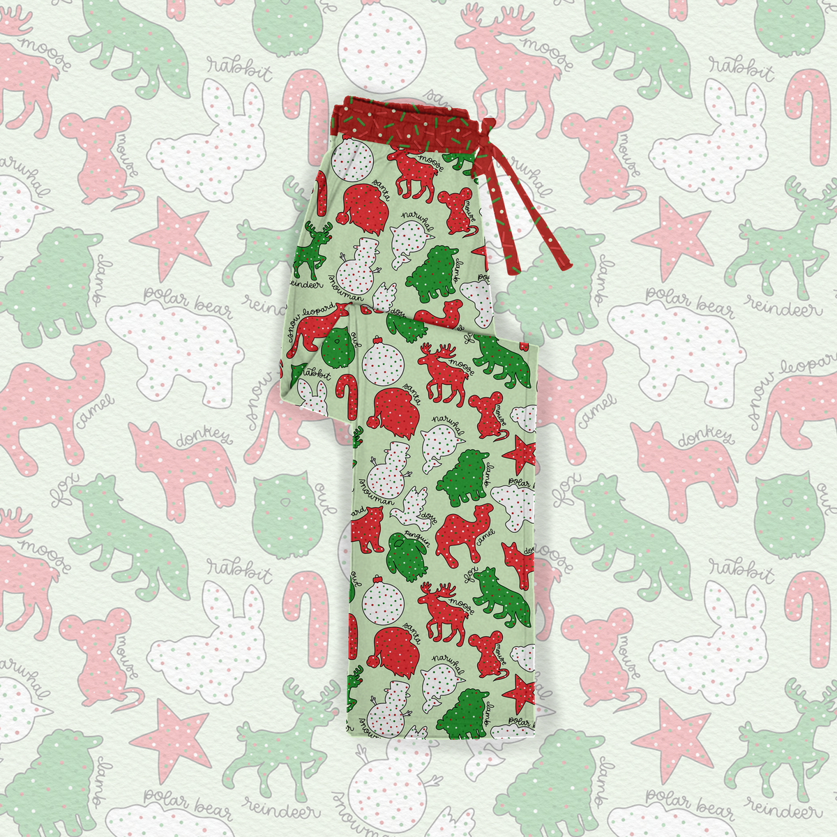 Pre-order Christmas sprinkles straight leg pants