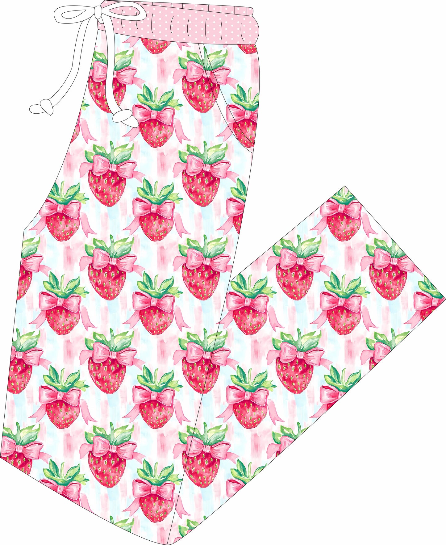 Strawberry straight leg pants