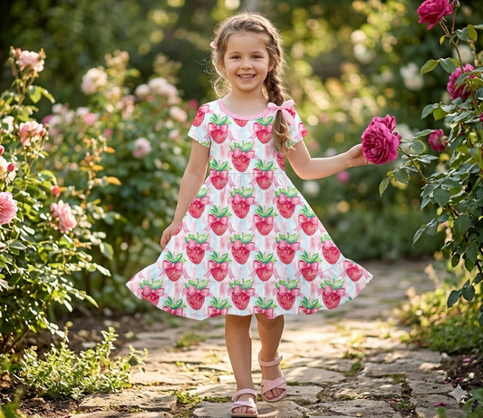 Strawberry twirl dress