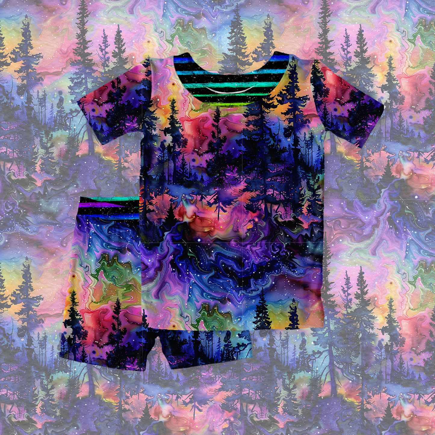 Aurora nights two piece short set