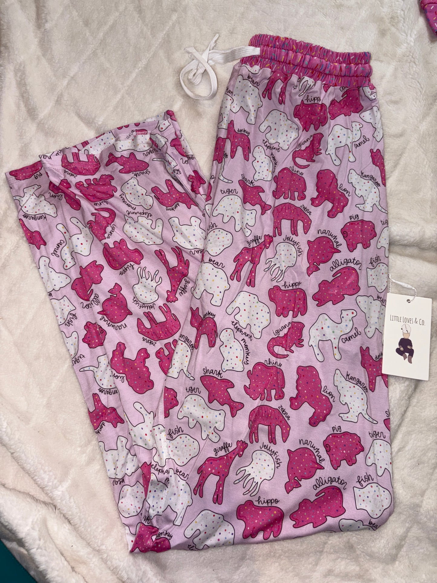 Safari sprinkles pink straight leg pants