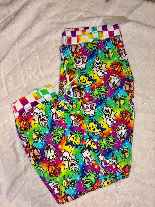 Rainbow checks joggers