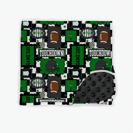 Touchdown exclusive security blanket minky backed 20x20