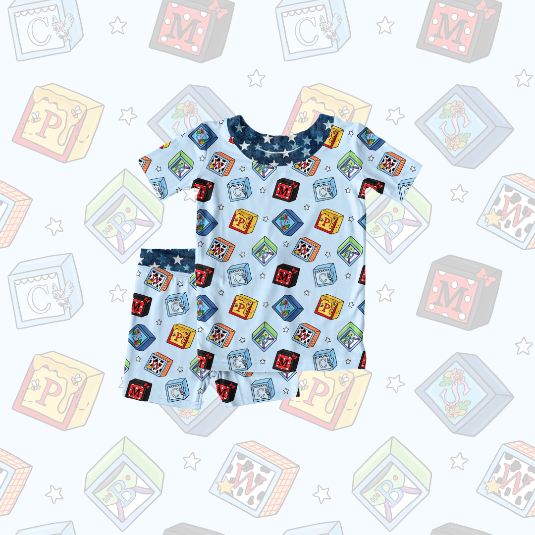 Block party two piece short set