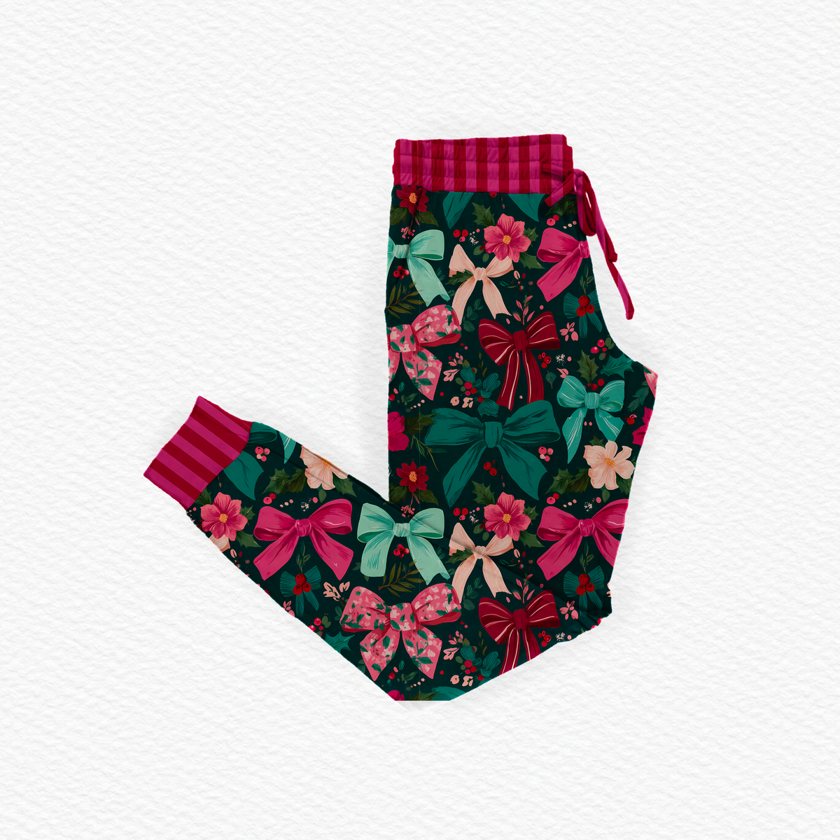 Pre-sale green bows joggers